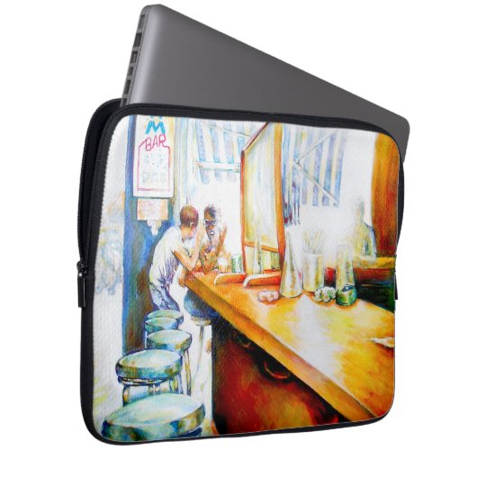 Emotionell zu motivieren, Logik zu rechtfertigen Laptopschutzhülle (Vorne Rechts)