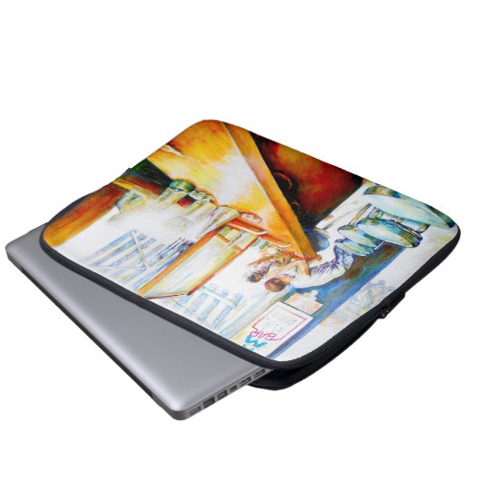 Emotionell zu motivieren, Logik zu rechtfertigen Laptopschutzhülle (Vorne Knopf)