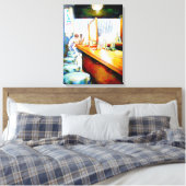 Emotionell zu motivieren, Logik zu rechtfertigen Leinwanddruck (Insitu (Schlafzimmer))