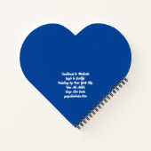 Emotionell zu motivieren, Logik zu rechtfertigen Notizblock (Rückseite)