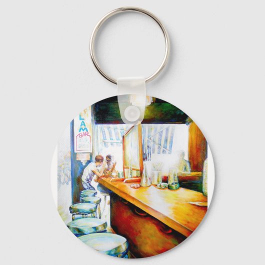 Emotionell zu motivieren, Logik zu rechtfertigen Schlüsselanhänger (Rückseite)