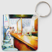 Emotionell zu motivieren, Logik zu rechtfertigen Schlüsselanhänger (Rückseite)