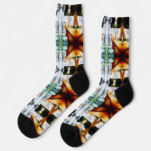 Emotionell zu motivieren, Logik zu rechtfertigen Socken (Linkes Detail)