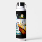 Emotionell zu motivieren, Logik zu rechtfertigen Trinkflasche (Rückseite)