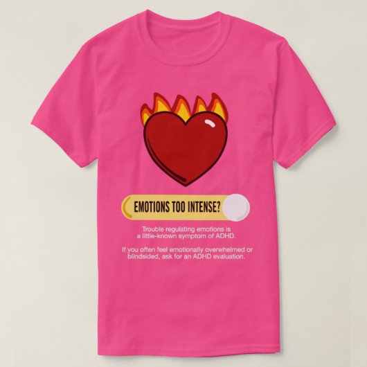 Emotionen ADHS Bewusstsein T-Shirt (Design vorne)