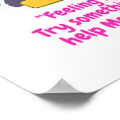 Emotionen bei Kindern mit Langeweile Poster (Ecke)