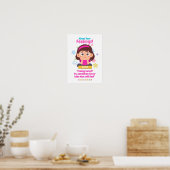 Emotionen bei Kindern mit Langeweile Poster (Küche)
