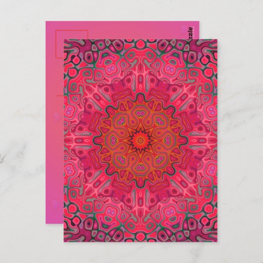 Emotionen entfalten postkarte (Vorne/Hinten)