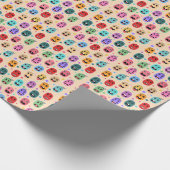 Emotionen Farbige Gesichter Geschenkpapier (Ecke)