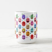 Emotionen Farbige Gesichter Kaffeetasse (Mittel)