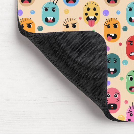 Emotionen Farbige Gesichter Mousepad (Ecke)