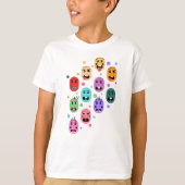 Emotionen Farbige Gesichter T-Shirt (Vorderseite)