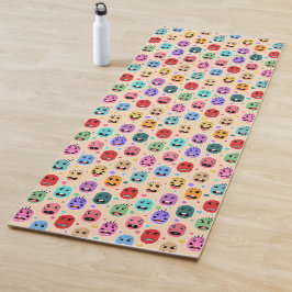 Emotionen Farbige Gesichter Yogamatte