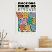 Emotionen machen uns menschlich - 11x17 Print / Wa Poster (Küche)