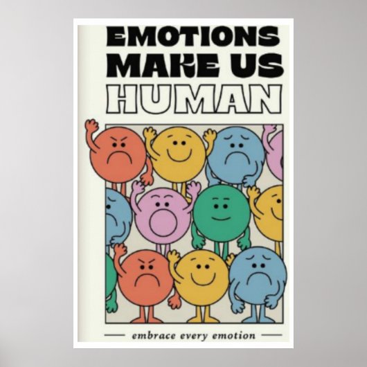 Emotionen machen uns menschlich - 11x17 Print / Wa Poster (Vorne)