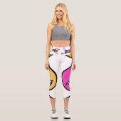 Emotionen und Kinder Capri Leggings (Vorderseite)