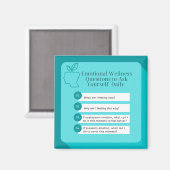 Emotions Karo Magnet (Vorderseite/Rückseite)