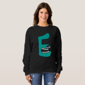Emotionsbuchstabe E Alphabet Überlieferung Sweatshirt (Vorne ganz)