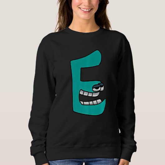 Emotionsbuchstabe E Alphabet Überlieferung Sweatshirt (Vorderseite)
