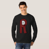 Emotionsbuchstabe R Alphabet-Folklore T-Shirt (Vorne ganz)