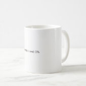 Emotionslevel Null Lustiges Tech-Tasse Minimaler A Kaffeetasse (VorderseiteRechts)