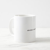 Emotionslevel Null Lustiges Tech-Tasse Minimaler A Kaffeetasse (Vorderseite Links)