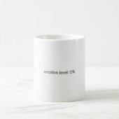 Emotionslevel Null Lustiges Tech-Tasse Minimaler A Kaffeetasse (Mittel)
