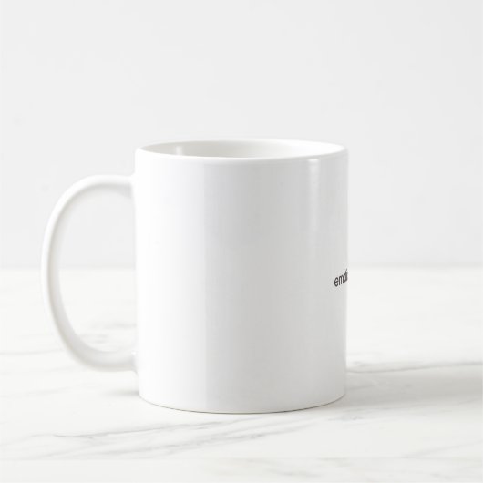 Emotionslevel Null Lustiges Tech-Tasse Minimaler A Kaffeetasse (Links)