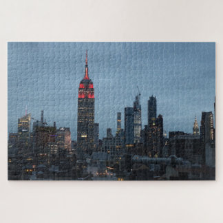 Emp St. Gebäude in der Roten Duskischen Skyline Puzzle