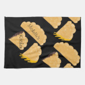 Empanada Fleisch Käse Tropfen Hand gezogen   Geschirrtuch (Horizontal)