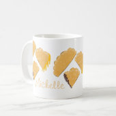 Empanada Fleisch Käse Tropfen Hand gezogen Kaffeetasse (Vorderseite Links)