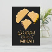 Empanada Hand Drawn Geburtstag Einladung (Stehend Vorderseite)