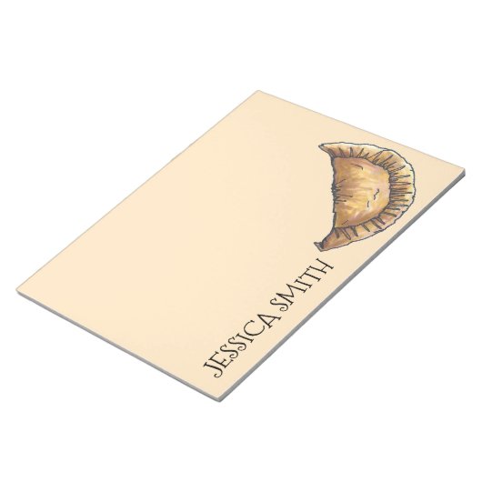 Empanada Personalisierter Feinschmecker Empanadas Notizblock (angewinkelt)