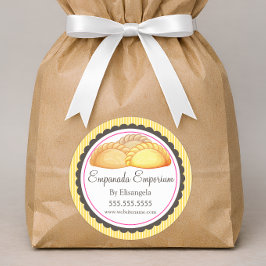 Empanada Umsatz Bäckerei Box Siegel Runder Aufkleber