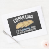 Empanadas Es ist ein Argentinienproblem, das man n Rechteckiger Aufkleber (Umschlag)
