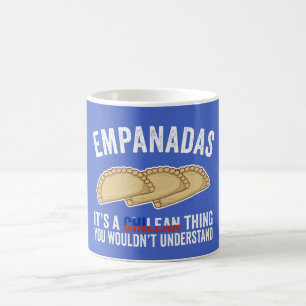 Empanadas Es ist eine chilenische Sache, die man n Kaffeetasse
