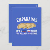 Empanadas Es ist eine chilenische Sache, die man n Postkarte (Vorne/Hinten)