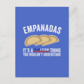 Empanadas Es ist eine chilenische Sache, die man n Postkarte (Vorderseite)