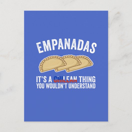Empanadas Es ist eine chilenische Sache, die man n Postkarte (Vorderseite)