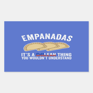 Empanadas Es ist eine chilenische Sache, die man n Rechteckiger Aufkleber