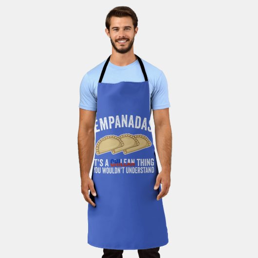 Empanadas Es ist eine chilenische Sache, die man n Schürze (Getragen)