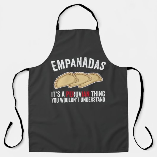 Empanadas Es ist eine peruanische Sache, die man n Schürze (Vorderseite)