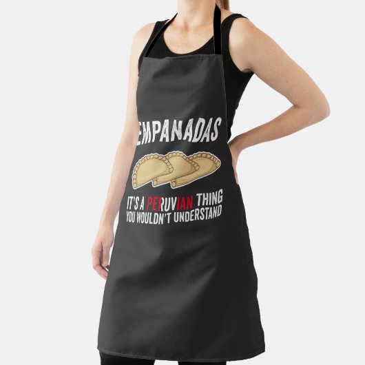 Empanadas Es ist eine peruanische Sache, die man n Schürze (InSitu)