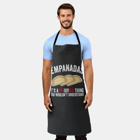 Empanadas Es ist eine peruanische Sache, die man n Schürze (Getragen)