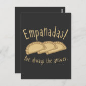 Empanadas! Sind immer die Antwort. T-Shirt Postkarte (Vorne/Hinten)