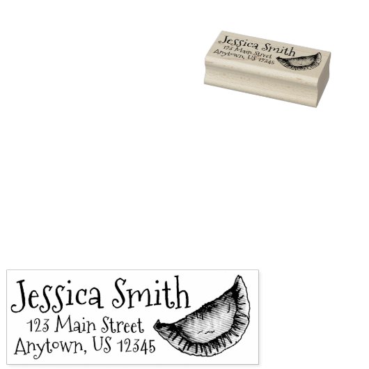 Empanadas Spanisch Lateinamerikanische Konditorei Gummistempel (Stempel)