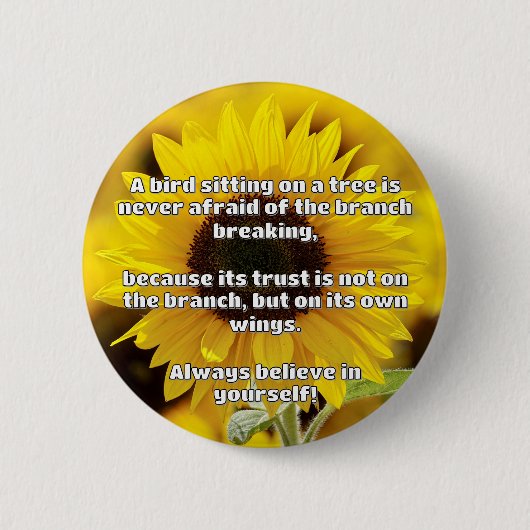 Empath Belief positive Ermutigungsquote Button (Vorderseite)