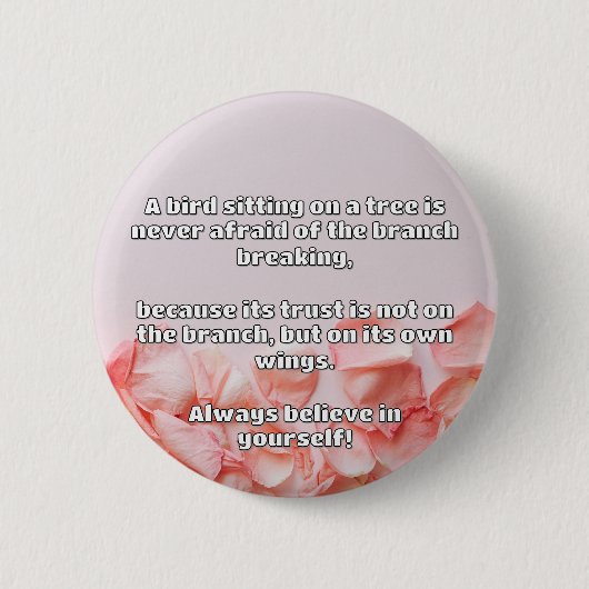 Empath Belief positive Ermutigungsquote Button (Vorderseite)