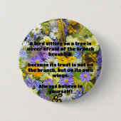 Empath Belief positive Ermutigungsquote Button (Vorderseite)