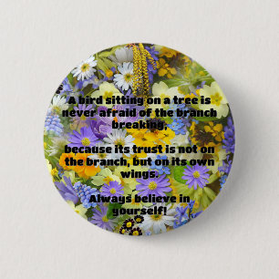 Empath Belief positive Ermutigungsquote Button